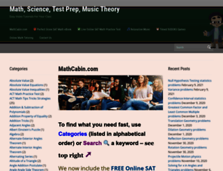 mathcabin.com screenshot
