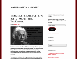 mathematiciansworld.wordpress.com screenshot