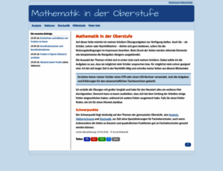 mathematik-oberstufe.de screenshot