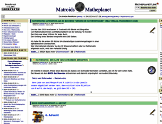 matheplanet.com screenshot