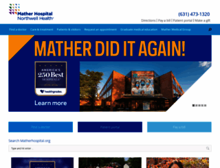 matherhospital.org screenshot