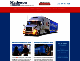 mathesontransfer.com screenshot