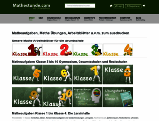 mathestunde.com screenshot