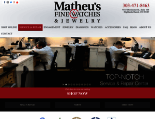 matheusfinewatches.com screenshot