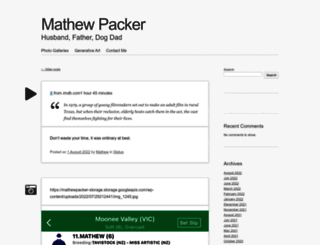 mathewpacker.com screenshot