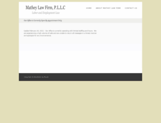 matheylawfirm.com screenshot