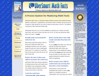 mathfacts.ubersmartsoftware.com screenshot