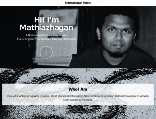 mathiazhagan.com screenshot