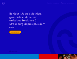 mathieuclauss.com screenshot