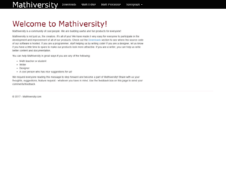 mathiversity.com screenshot