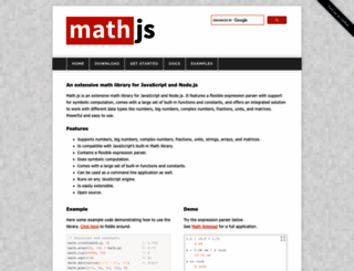 mathjs.org screenshot