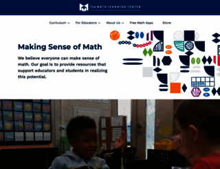 mathlearningcenter.org screenshot