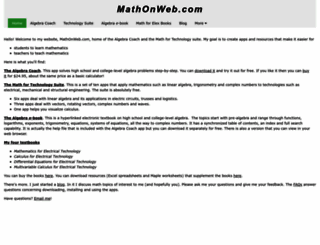 mathonweb.com screenshot