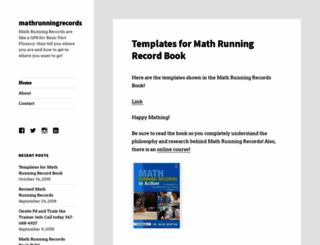 mathrunningrecords.wordpress.com screenshot
