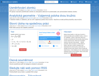 maths.cz screenshot