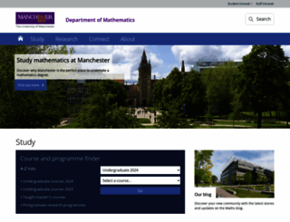 maths.manchester.ac.uk screenshot