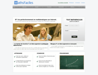 mathsfaciles.com screenshot
