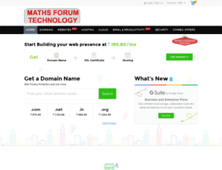 mathsforumtech.com screenshot