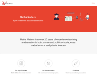 mathsmatters.co.za screenshot