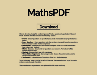 mathspdf.org screenshot