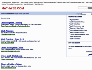 mathweb.com screenshot