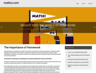 mathxz.com screenshot
