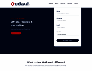 maticssoft.com screenshot