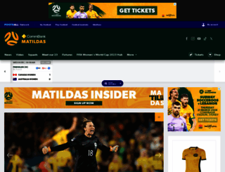 matildas.footballaustralia.com.au screenshot
