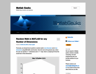 matlabgeeks.com screenshot
