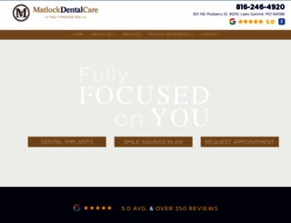 matlockdentalcare.com screenshot