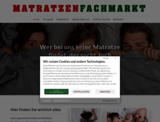 matratzen-fachmarkt.de screenshot