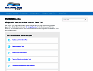 matratzen-tests.com screenshot