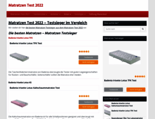 matratzen-tests.org screenshot