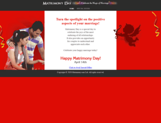 matrimonyday.org screenshot
