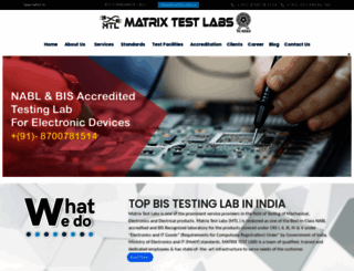 matrixtestlabs.com screenshot