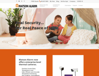 matsonalarm.com screenshot