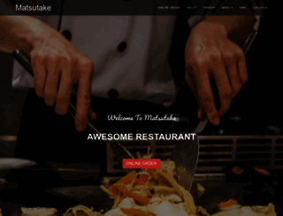 matsutakerestaurant.com screenshot