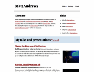 mattandrews.info screenshot