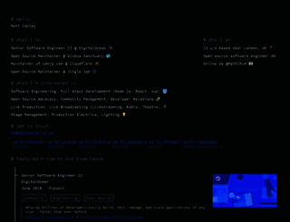 mattcowley.co.uk screenshot