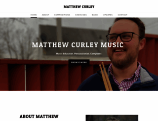 mattcurley.com screenshot