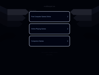 mattespel.se screenshot
