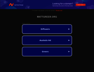 mattgreer.org screenshot