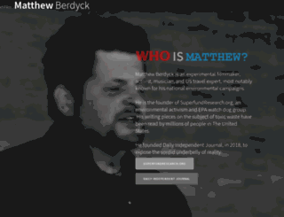 matthewberdyck.com screenshot