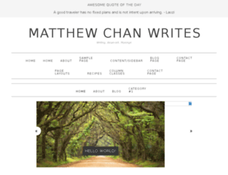matthewchanwrites.com screenshot