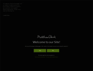 matthewclarklive.com screenshot