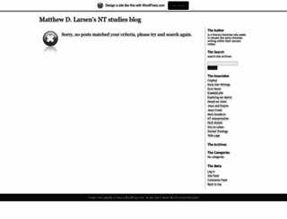 matthewdlarsen.wordpress.com screenshot