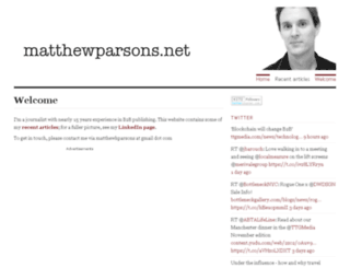matthewparsons.net screenshot