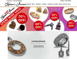 matthewsjewelers.com screenshot
