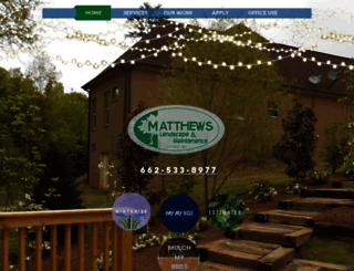 matthewslandscapellc.com screenshot