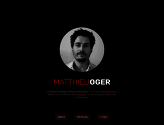 matthieuoger.com screenshot
